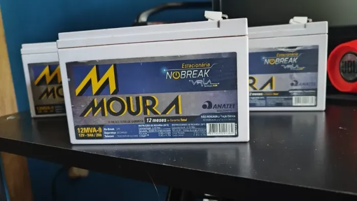 1x Bateria Moura Centrium Energy 12mva 9 estacionaria nobreak 12v 9ah