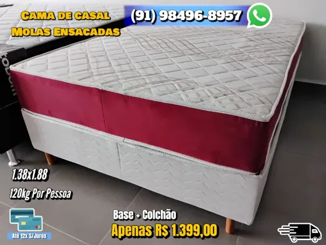CAMA DE CASAL MOLAS ENSACADAS