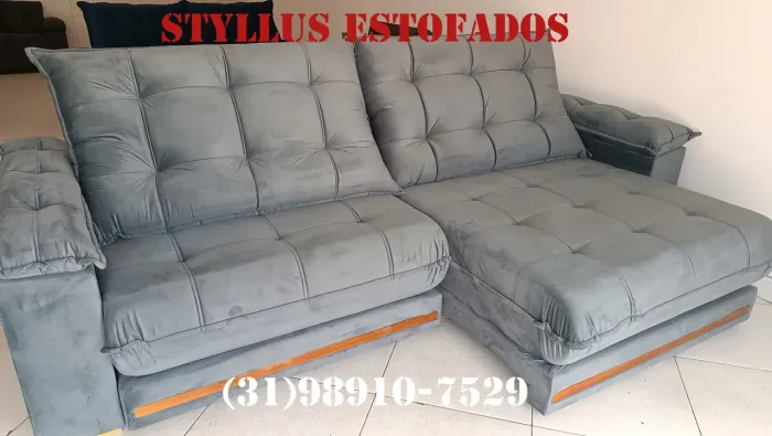 Sofá retrátil  de LUXO- Novo