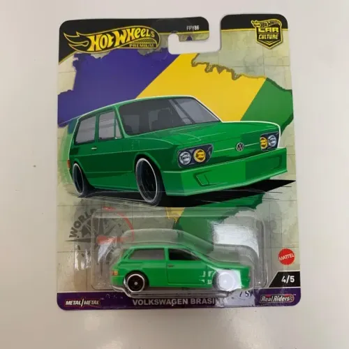 Carrinho Hotwheels Premium Volkswagen Brasilia Verde