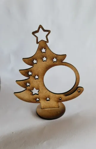 Kit 20 Lembrancinha Árvore De Natal Porta Bom Bom Em Mdf