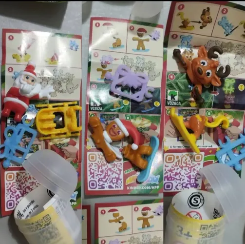 Brinquedo Kinder Ovo Edição Especial de Natal - 2025 (Valor da Unidade)