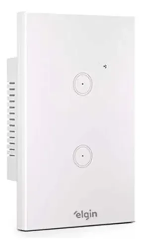 Interruptor Inteligente 2 Botões Wi-fi Smart Touch - Elgin