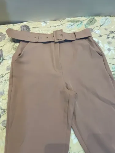 Calça Social Feminina Rosé com cinto - Tamanho M