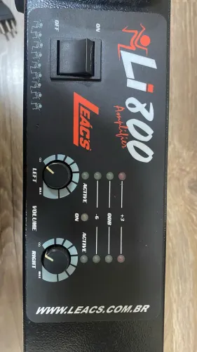 AMPLIFICADOR LI 800 - 200w RMS (potência) LEACS