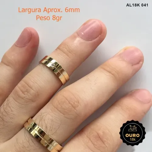 Alianças em Ouro com garantia