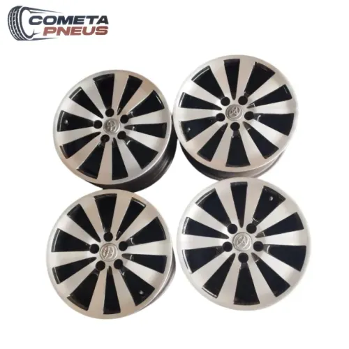 Kit 4 Rodas aro 15 Corolla/Prius - diamantadas- original Toyota 