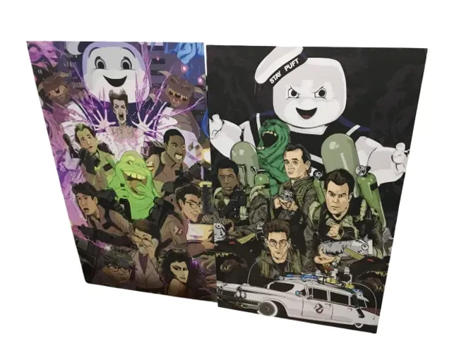 2 quadros ghostbusters caça fantasmas