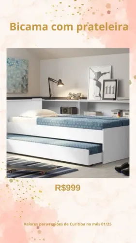 Promoção Bicama com Prateleira - 31/01