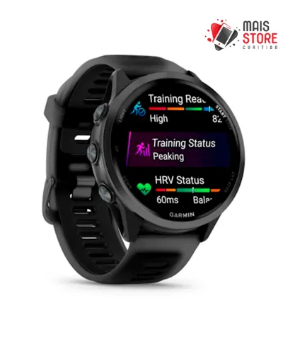 Relógio Garmin Forerunner 570 - 47mm Translucent BlackBlack Band