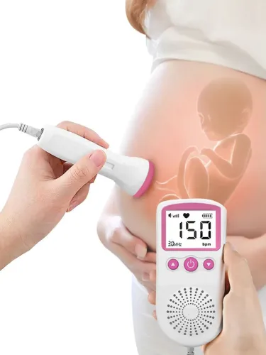 Monitor Fetal Doppler Aparelho Para Ouvir De Batimentos Cardiacos Coração Do Bebê