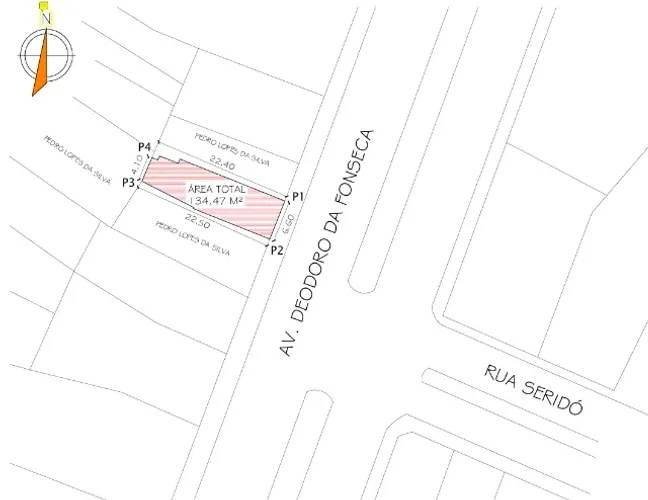 Imóvel na Avenida Deodoro da Fonseca