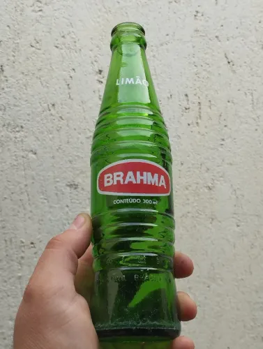 Garrafa antiga Brahma limão 300 ml