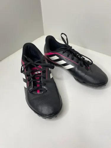 Chuteira Adidas preta com rosa - tamanho 35