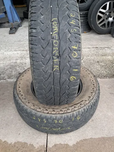 Pneus 245/70 R16 Comforser pickup usados 
