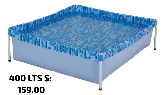 Piscinas novas de vários tamanhos e valores.