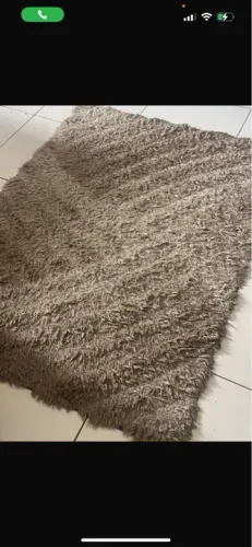 Tapete Pelúcia Marrom Claro zap *251