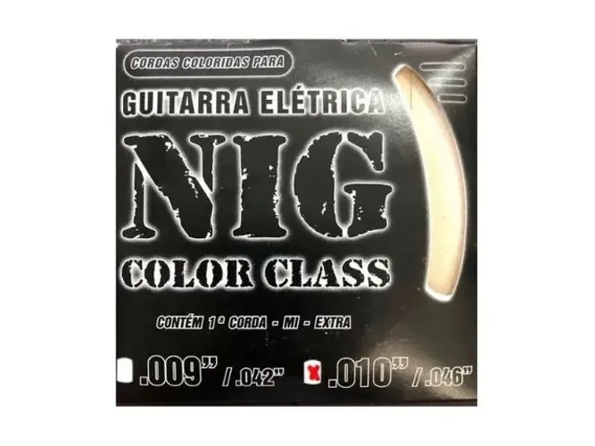 Encordoamento Guitarra 010 Nig Color Class 0,10