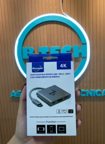 Adaptador Multiporta USB Tipo C - HDTV com fornecimento de energia 