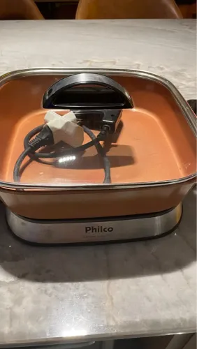 Fritadeira/Panela Elétrica Philco Chrome Gold