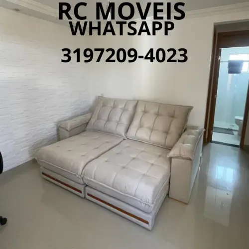 Sofá Barcelona Premium - Retrátil, Reclinável e Euro Pillow 30cm com Molas Ensacadas