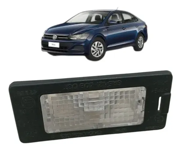 Lanterna Luz Placa Volkswagen Virtus Polo Tcross 2018 2019