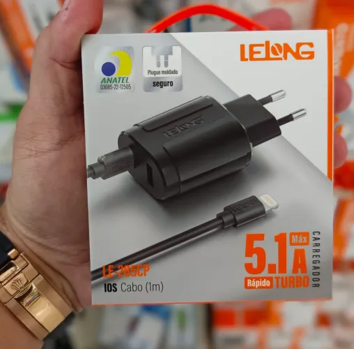 CARREGADOR TURBO TIPO-C E IOS 5.1A REF: LE-235C