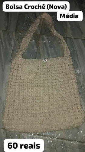 Bolsa Crochê Média - Nova