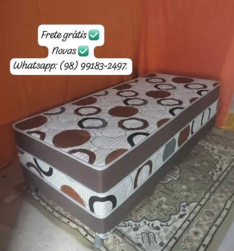 Cama Box Solteiro Espuma.