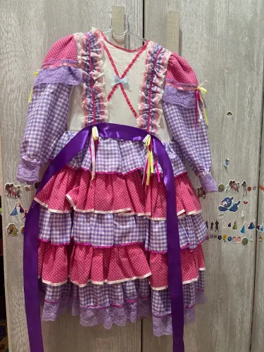 Vestido de festa junina infantil tamanho 6