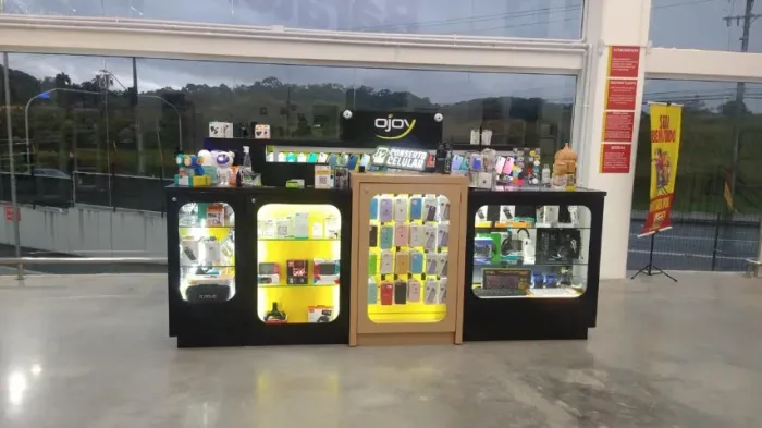 vendo quiosque 3x2 acessórios celular telefone bijuterias semijoias