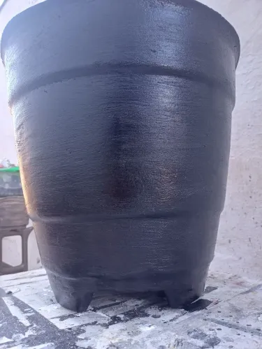 Vaso grande 40CM concreto pintado e impermeabilizado novo design moderno com pés retirar 