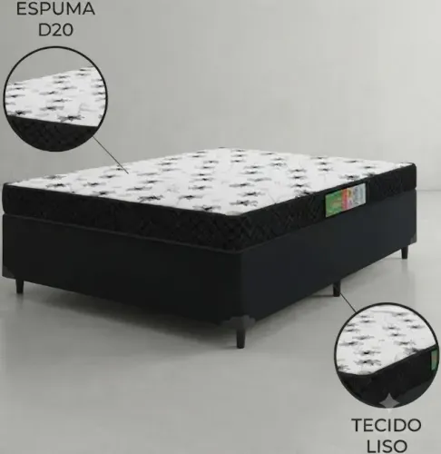 Conjunto Base com Colchão D20 De Casal Novo! A Pronta Entrega