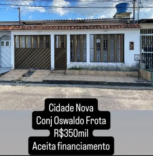 Casa Reformada 2 Quartos no Conjunto Oswaldo Frota / Aceita Financiamento