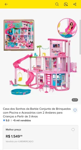 Casa da Barbie - Casa dos sonhos 2026