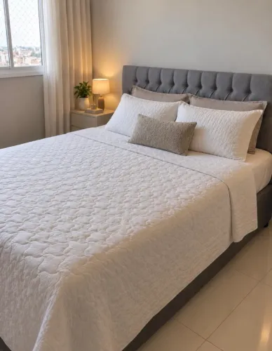 Cama Queen Tok e Stok + Colchão Quenn IWS 210 + Cabeceira Tok e Stok