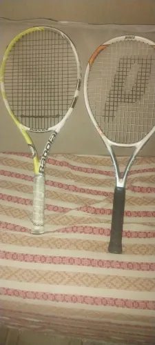 raquete de tênis babolat e prince profisssional