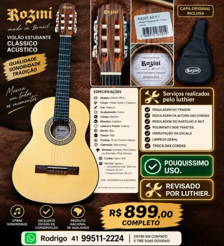 Violão Rozini RX 201