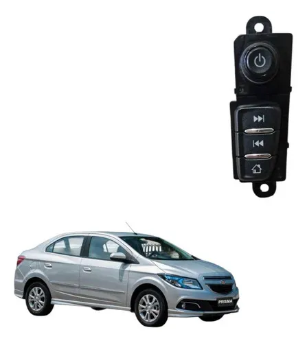 Botao Mylink Multimídia Chevrolet Prisma 2014 A 2019 Preto