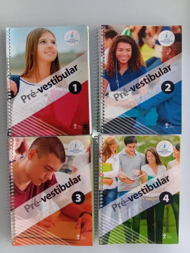 Livros Pré-Vestibular edições 1, 2, 3 e 4, Colégio Adventista, edição 2017