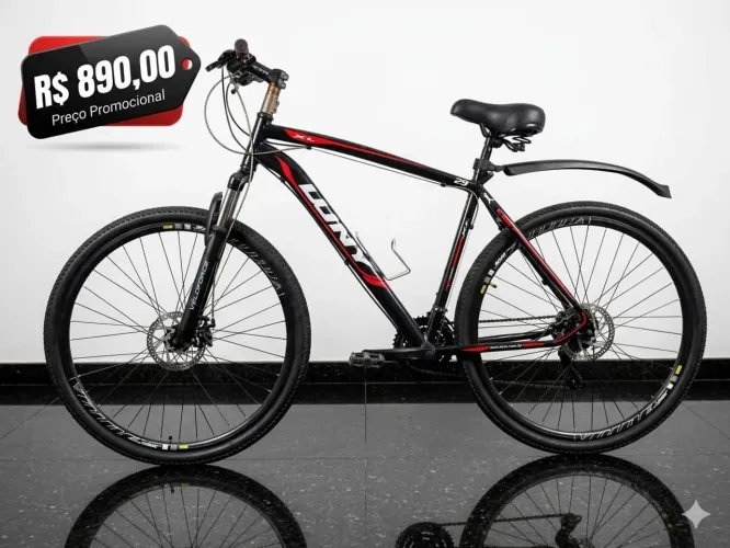 Bicicleta Aro 29, Quadro 19, 21V Marchas, Freios a Disco PROMOÇÃO!