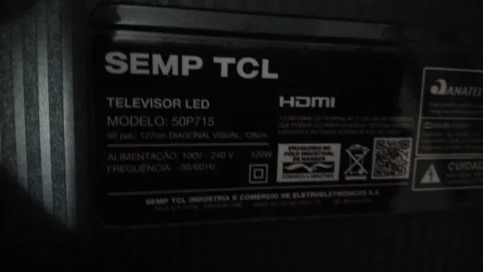 Smart tv TCL (retirar pecas)