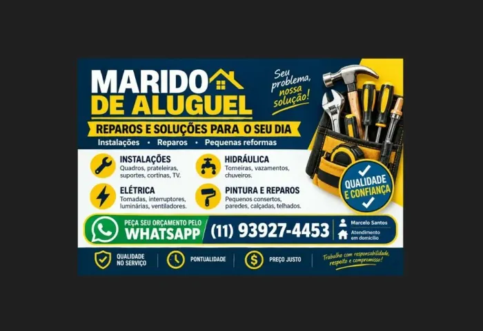 Marido de aluguel - Reparos e serviços para sua casa