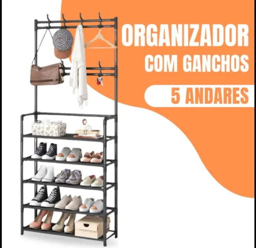 Sapateira com cabideiro