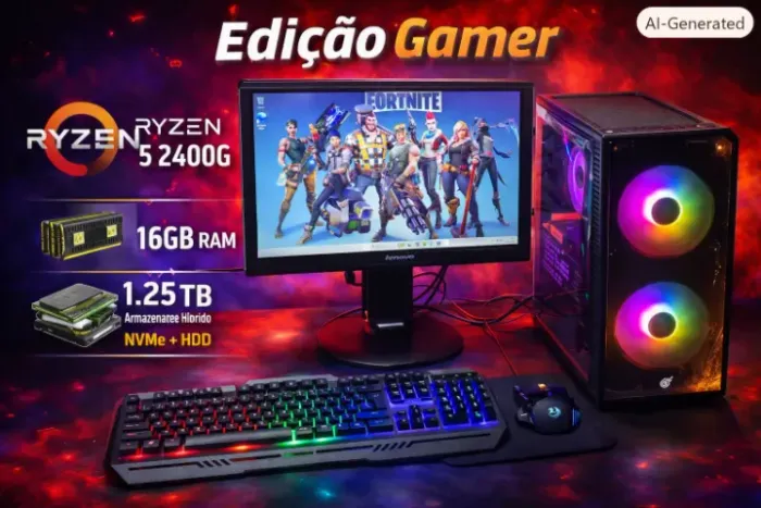 ? PC GAMER / EDIÇÃO - AMD Ryzen | 16GB RAM | SSD NVMe