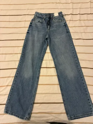 Calça jeans CeA wide leg slim