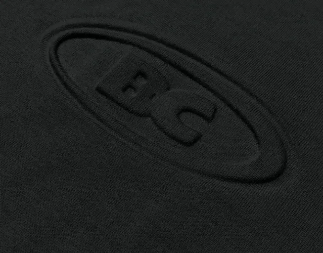 Camisa barra crew goods alto relevo preta