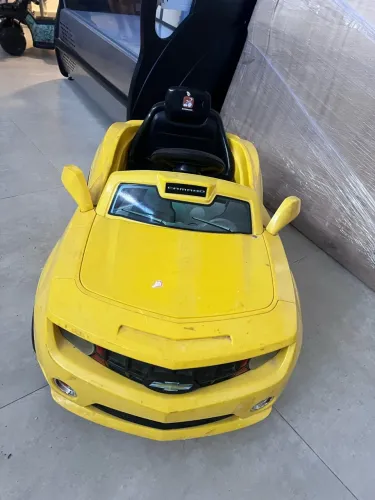 Mini Carro Elétrico Infantil Chevrolet Camaro Amarelo