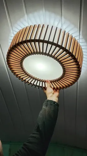Luminária de teto,plafon cor imbuía 