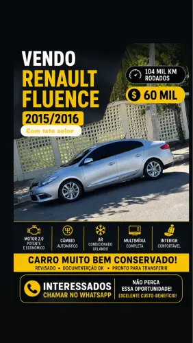 Renault Fluence Sedan Privilège 2.0 16V Flex AUT 2016